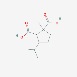 1-Methyl-3-(propan-2-yl)cyclopentane-1,2-dicarboxylic acid