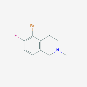 molecular formula C10H11BrFN B1447606 5-溴-6-氟-2-甲基-1,2,3,4-四氢异喹啉 CAS No. 1780432-58-7