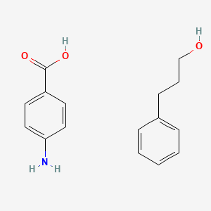 4-Aminobenzoic acid;3-phenylpropan-1-ol