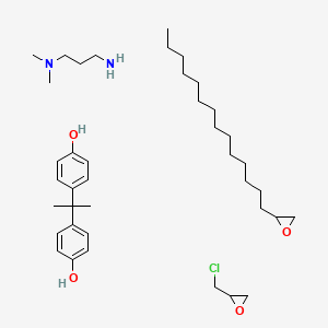 molecular formula C39H67ClN2O4 B14476070 2-(chloromethyl)oxirane;N',N'-dimethylpropane-1,3-diamine;4-[2-(4-hydroxyphenyl)propan-2-yl]phenol;2-tetradecyloxirane CAS No. 72496-95-8