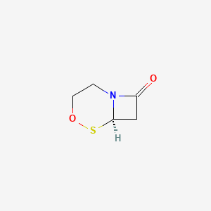 molecular formula C5H7NO2S B14476090 (6R)-4-oxa-5-thia-1-azabicyclo[4.2.0]octan-8-one CAS No. 72424-85-2