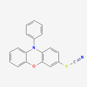 molecular formula C19H12N2OS B14476111 10-Phenyl-10H-phenoxazin-3-yl thiocyanate CAS No. 71041-10-6