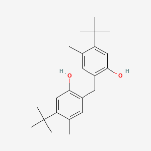 molecular formula C23H32O2 B14476129 2,2'-Methylenebis(5-tert-butyl-4-methylphenol) CAS No. 72007-90-0