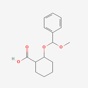 2-[Methoxy(phenyl)methoxy]cyclohexane-1-carboxylic acid