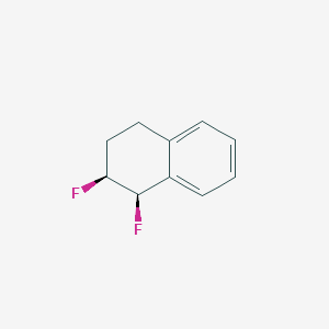 molecular formula C10H10F2 B14476146 (1R,2S)-1,2-Difluoro-1,2,3,4-tetrahydronaphthalene CAS No. 65819-10-5