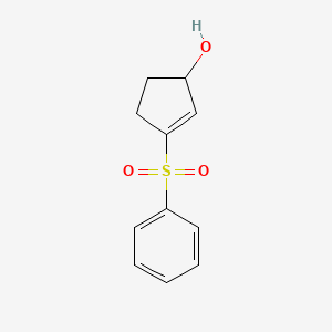 2-Cyclopenten-1-ol, 3-(phenylsulfonyl)-