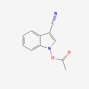 molecular formula C11H8N2O2 B14476175 1-(Acetyloxy)-1H-indole-3-carbonitrile CAS No. 69111-89-3