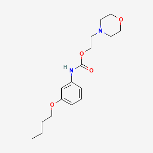 Carbamic acid, (3-butoxyphenyl)-, 2-(4-morpholinyl)ethyl ester