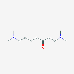 molecular formula C11H18N2O B14476268 1,7-Bis(dimethylamino)hepta-1,4,6-trien-3-one CAS No. 66277-99-4