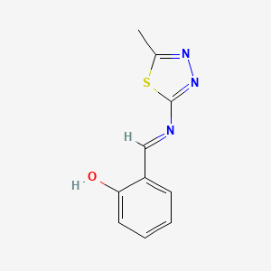 2-[(E)-(5-methyl-1,3,4-thiadiazol-2-yl)iminomethyl]phenol