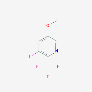 molecular formula C7H5F3INO B1447629 3-Iodo-5-methoxy-2-(trifluoromethyl)pyridine CAS No. 1806421-20-4