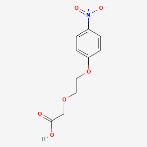 molecular formula C10H11NO6 B1447630 2-(2-(4-Nitrophenoxy)ethoxy)acetic acid CAS No. 1228792-08-2