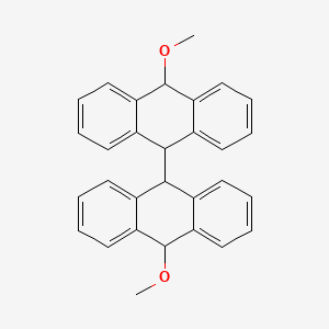 molecular formula C30H26O2 B14476310 10,10'-Dimethoxy-9,9',10,10'-tetrahydro-9,9'-bianthracene CAS No. 65975-37-3