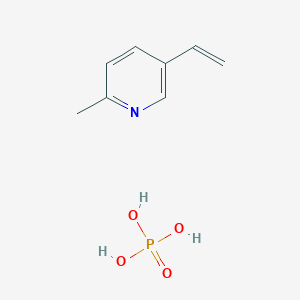 5-Ethenyl-2-methylpyridine;phosphoric acid