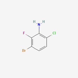 molecular formula C6H4BrClFN B1447633 3-溴-6-氯-2-氟苯胺 CAS No. 943830-81-7