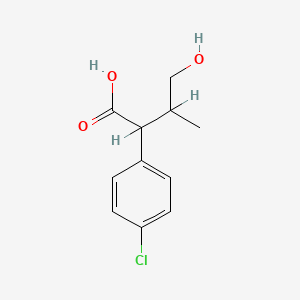 2-(4-Chlorophenyl)-4-hydroxy-3-methylbutanoic acid