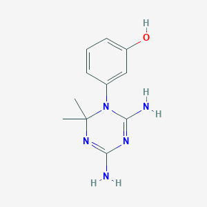 3-(4,6-Diamino-2,2-dimethyl-1,3,5-triazin-1-yl)phenol