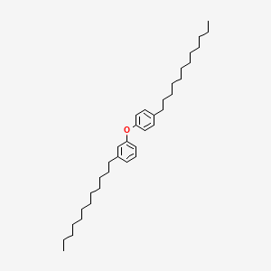 molecular formula C36H58O B14476429 1-Dodecyl-3-(4-dodecylphenoxy)benzene CAS No. 69834-19-1