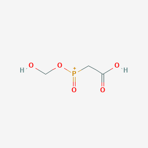 molecular formula C3H6O5P+ B14476438 (Carboxymethyl)(hydroxymethoxy)oxophosphanium CAS No. 66448-21-3