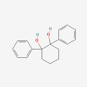 molecular formula C18H20O2 B14476453 1,2-Cyclohexanediol, 1,2-diphenyl- CAS No. 65926-98-9