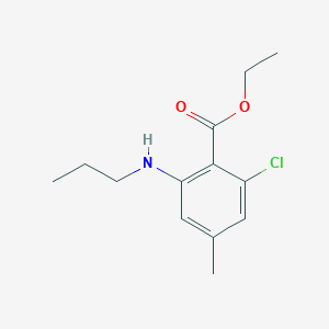 Ethyl 2-chloro-4-methyl-6-(propylamino)benzoate