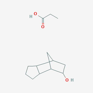 molecular formula C13H22O3 B14476499 Propanoic acid;tricyclo[5.2.1.02,6]decan-8-ol CAS No. 68683-23-8