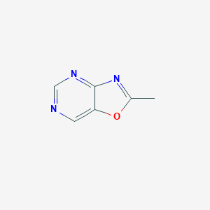 B144765 2-Methyloxazolo[4,5-d]pyrimidine CAS No. 129249-41-8