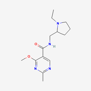 N-((1-Ethyl-2-pyrrolidinyl)methyl)-4-methoxy-2-methyl-5-pyrimidinecarboxamide