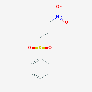 molecular formula C9H11NO4S B14476503 (3-Nitropropane-1-sulfonyl)benzene CAS No. 66291-13-2