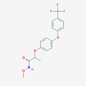 N-Methoxy-2-{4-[4-(trifluoromethyl)phenoxy]phenoxy}propanamide