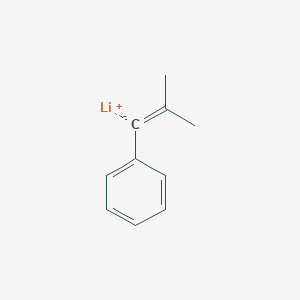 molecular formula C10H11Li B14476538 lithium;2-methylprop-1-enylbenzene CAS No. 66050-73-5