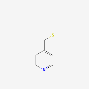 molecular formula C7H9NS B14476574 4-[(Methylsulfanyl)methyl]pyridine CAS No. 70199-64-3