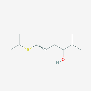 2-Methyl-6-[(propan-2-yl)sulfanyl]hex-5-en-3-ol