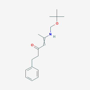 5-[(tert-Butoxymethyl)amino]-1-phenylhex-4-en-3-one