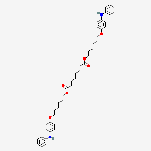 Bis[6-(4-anilinophenoxy)hexyl] octanedioate