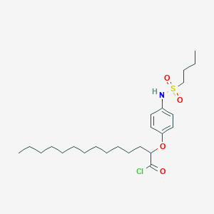 2-{4-[(Butane-1-sulfonyl)amino]phenoxy}tetradecanoyl chloride