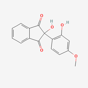 1H-Indene-1,3(2H)-dione, 2-hydroxy-2-(2-hydroxy-4-methoxyphenyl)-