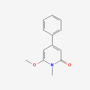 2(1H)-Pyridinone, 6-methoxy-1-methyl-4-phenyl-