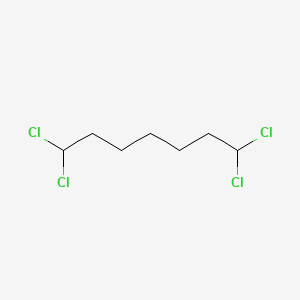 molecular formula C7H12Cl4 B14476679 1,1,7,7-Tetrachloroheptane CAS No. 71570-98-4