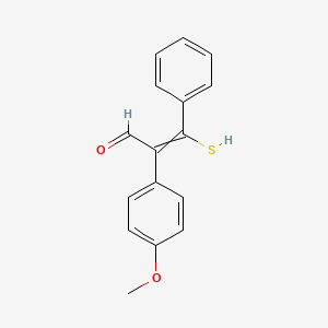 2-(4-Methoxyphenyl)-3-phenyl-3-sulfanylprop-2-enal