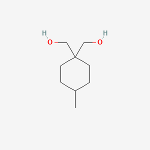 molecular formula C9H18O2 B14476735 (4-Methylcyclohexane-1,1-diyl)dimethanol CAS No. 65172-49-8