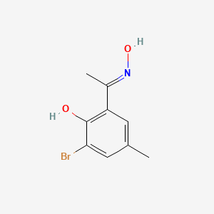 2-bromo-6-[(E)-N-hydroxy-C-methylcarbonimidoyl]-4-methylphenol