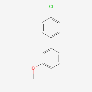 molecular formula C13H11ClO B14476795 1,1'-Biphenyl, 4-chloro-3'-methoxy- CAS No. 66175-36-8