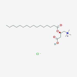 molecular formula C23H46ClNO4 B144768 棕榈酰-L-肉碱盐酸盐 CAS No. 18877-64-0