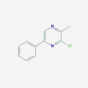 molecular formula C11H9ClN2 B14476830 3-Chloro-2-methyl-5-phenylpyrazine CAS No. 72875-89-9