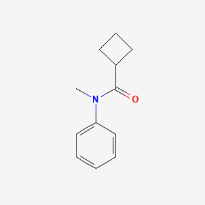 molecular formula C12H15NO B14476839 N-Methyl-N-phenylcyclobutanecarboxamide CAS No. 71473-94-4