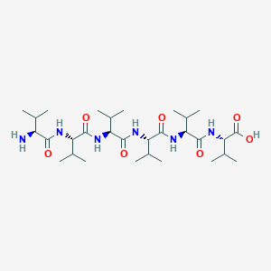 molecular formula C30H56N6O7 B14476861 L-Valyl-L-valyl-L-valyl-L-valyl-L-valyl-L-valine CAS No. 66211-37-8