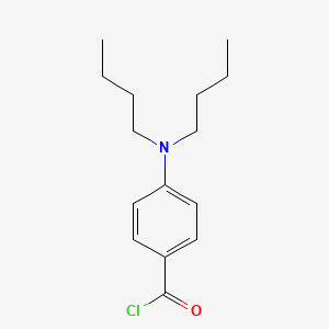 molecular formula C15H22ClNO B14476890 4-(Dibutylamino)benzoyl chloride CAS No. 65698-88-6