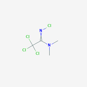 molecular formula C4H6Cl4N2 B14476910 N',2,2,2-tetrachloro-N,N-dimethylethanimidamide CAS No. 65618-38-4