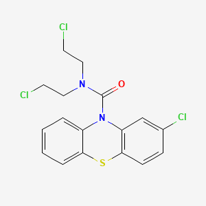 10H-Phenothiazine-10-carboxamide, N,N-bis(2-chloroethyl)-2-chloro-